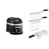 KitchenAid Paket 2, 2-Scheiben Toaster Artisan 5KMT2204 - Gusseisen Schwarz