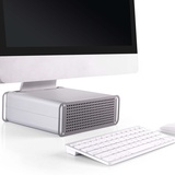 Ricoo iMac Ständer Stand MTS-03 AiO Aufsatz Erhöhung Ergonomisch Höhenverstellbar / 21"/53cm - 27"/69cm Zoll/Aluminium Silber Grau