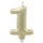 Papstar Zahlenkerze mit Halter 7 cm 12 St. Gold
