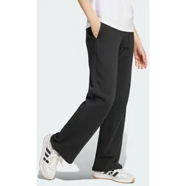 adidas Essentials Small Logo Feel Cozy Open Hem Joggers Black / White L