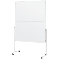 Magnetoplan Moderationswand zusammenklappbar Karton 120/150 cm grau, 198 cm