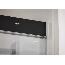 Koralle S600Plus Schiebetüre in Nische DSN2 160 L, Festelement links, 1600mm, V113116020QP1, Duschkabine: Profil/Blende: Silber hochglanz/Hochglanz, Glas: ESG GlasPlus