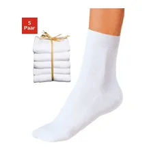 GO IN Basicsocken 5er Pack Weiß 39-42
