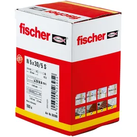 Fischer Nageldübel 5 x 30 mm 100 Stück
