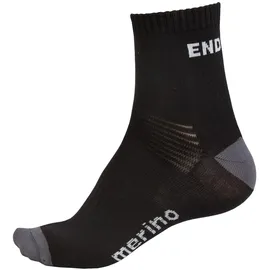 Endura Baabaa Merino Socken 2er Pack Schwarz 37-39,5