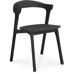 Ethnicraft Bok Outdoor-Esszimmerstuhl Teakholz - Schwarz