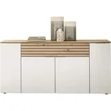 HBZ-Meble HBZ Meble BZ 5110 Sideboard Holzwerkstoff Weiß/Braun - Artisan Eiche