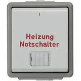 Siemens Heizung-Notschalter Delta dunkelgrau/hellgrau