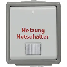 Siemens Heizung-Notschalter Delta dunkelgrau/hellgrau
