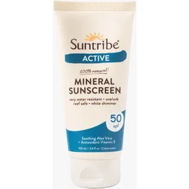 Suntribe Natürliche Mineralische Bio-Sonnencreme Sport Öl LSF 50 100 ml