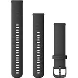 Garmin Schnellwechsel Ersatzarmband 20mm Silikon schwarz/slate 125-218mm (010-12932-11)