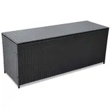 furnicato Garden-Auflagenbox 150 x 50 x 60 cm Schwarz