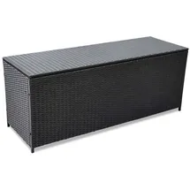 furnicato Garden-Auflagenbox 150 x 50 x 60 cm Schwarz