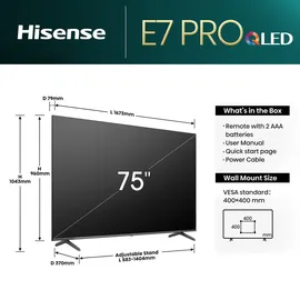 Hisense 75E77NQ PRO 75 Zoll QLED 4K TV