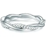 Trilani Ring Sterling Silber Zirkonia in silber | Gr.: 53