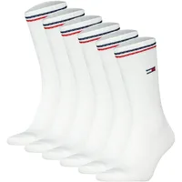 TOMMY HILFIGER Unisex Sportsocken, 6er Pack - UNI Iconic Sock, Tennissocken Weiß 43-46