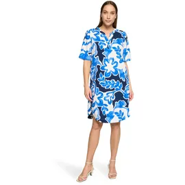 Betty & Co Hemdblusenkleid Blusenkleid Blau/Weiß 44