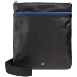 DuDu Panay Umhängetasche Leder 24 cm schwarz