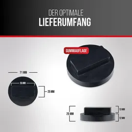 Heyner Gummiauflage Gummi, Kunststoff schwarz