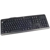 HP QWERTZ Tastatur Keyboard USB verkabelt Deutsch Schwarz