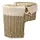 Clayre & Eef Aufbewahrungskorb 40 x 26 x 34 cm Beige/Weiß