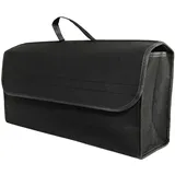 Purework Kofferraumtasche Organizer 50x15x27,5cm Aufbewahrungstasche Schwarz Kofferraum Autotasche Auto Aufbewahrung Tasche