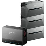 Anker SOLIX Power Dock + 3× Solarbank 3 E2700 Pro, bis 64,5 kWh, App-gesteuert