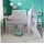 Homestyle4u Hochbett 1887 90 x 200 cm Kiefer massiv weiß grau