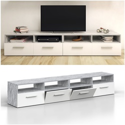 Vicco Lowboard Diego Fernsehschrank Sideboard TV Fernsehtisch  Beton
