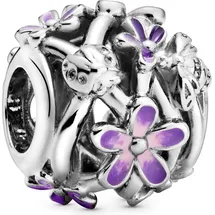 Pandora Offen gearbeitetes, lilafarbenes Gänseblümchen 798772C02 - silber