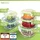 Fresh Master Frischhaltedose Set 18 tlg. Borosililatglas, (370 ml, 640 ml, 1.050 ml, 1.520 ml rechteckig mit Deckel 320 ml, 800 ml quadratisch mit...