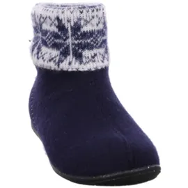 ROHDE Damen Pantoffel Stiefelette Filz 6869, Größe:40 EU, Farbe:Blau - 40