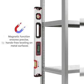 TOOLCRAFT TO-7337448 Digitale Wasserwaage mit Magnet 400 mm 360° 1.0 mm/m