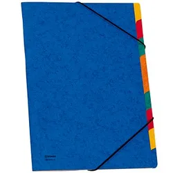 DONAU Ordnungsmappe 9 Fächer blau