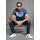 H.I.S. T-Shirt blau L