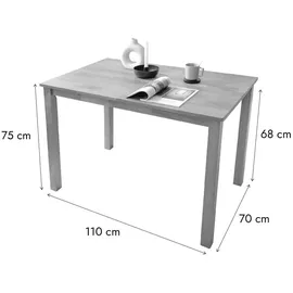 woodroom Kota 110 x 75 x 70 cm eichefarben