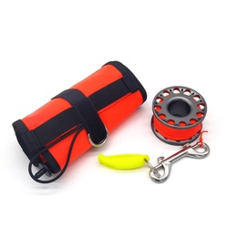 Atlantis Safety Set, 180cm Boje 30m Spool und Pfeife - Farbe: Grau