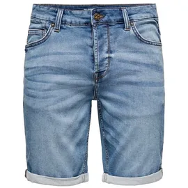 Only & Sons Jeansshorts in Blau