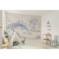 KOMAR Disney Winnie the Pooh Blue Ink blau