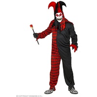 Widmann S.r.l. Clown-Kostüm Hofnarr Harlekin Kostüm mit Maske XL