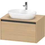 Duravit „Ketho.2“ Waschtischunterbau, 800x459x550mm, × K248850, Farbe: Eiche Natur