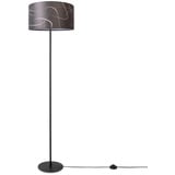 Paco Home Stehlampe Wohnzimmer Stehleuchte Lampenschirm Stoff Stehleuchte Leselampe Abstrakt Vintage Modern E27