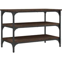 vidaXL Schuhbank 70 x 38,5 x 49 cm braun / braun