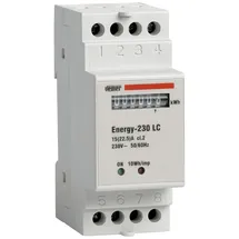 Vemer VN960100 ENERGY 230 LC Stromzähler für einphasige Systeme, Strommessgerät, Installation DIN-Schiene, Weiß