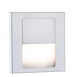 Paulmann 80000 LED Wandeinbauleuchte Tsaro eckig 80x36mm 1W 80lm 230V 2700K mit Follower Funktion Chrom matt