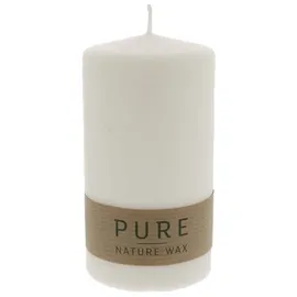 Richard Wenzel PURE Safe Stumpenkerze 130 x 70 mm weiß