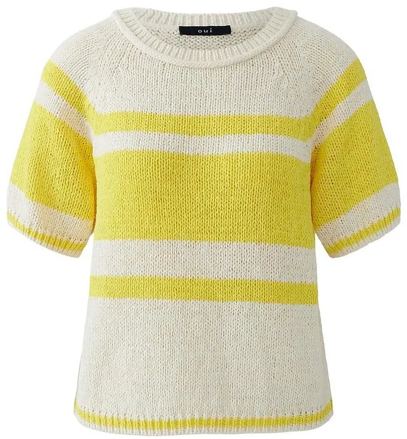 Rundhals-Pullover oui gelb, 42
