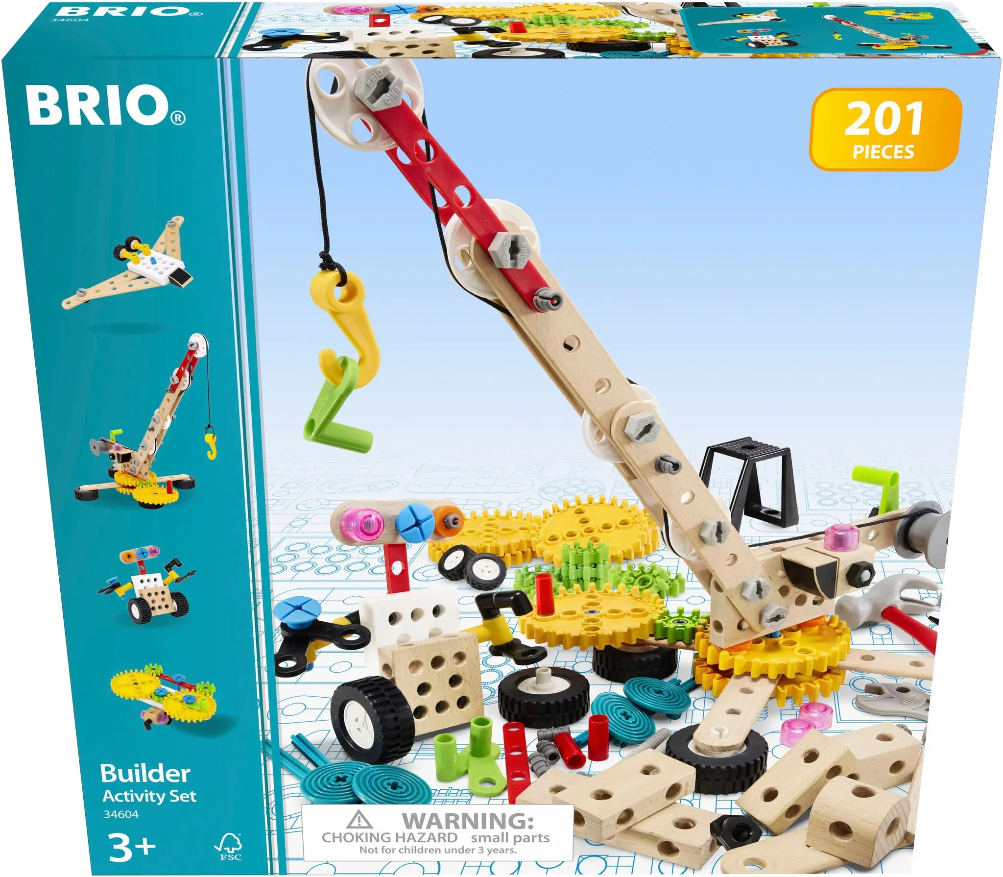 Konstruktions-Spielset BRIO "BRIO Builder Kindergartenset", bunt, Spielbausteine, Kinder, FSC - schützt Wald - weltweit