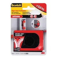 Scotch Klettstreifen Extreme Fastener schwarz, 4 St.