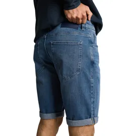Tom Tailor Herren TTJOSH REGULAR SLIM Jeans Shorts, blau, Uni, Gr. 38